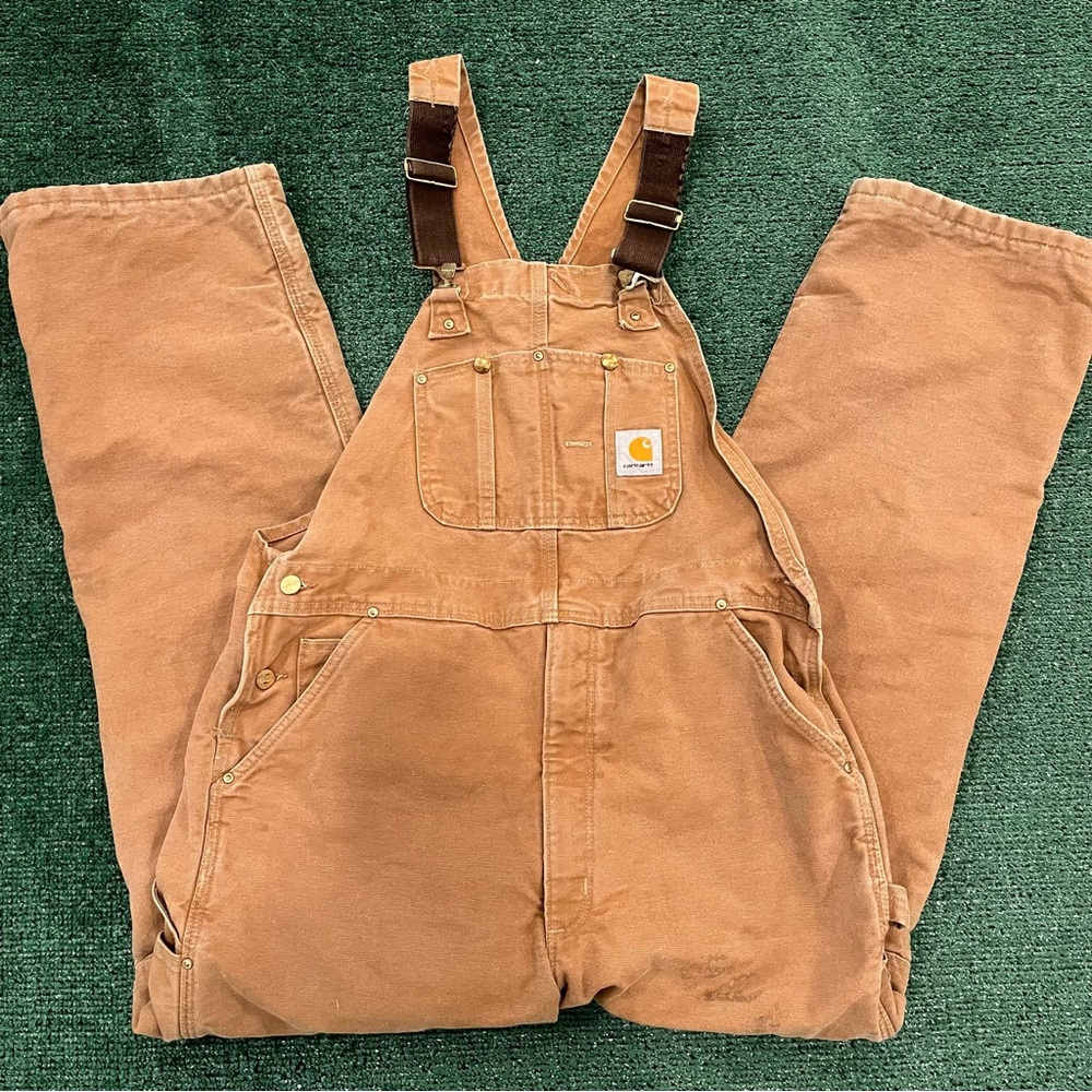 Vintage Tan Carharrt Overalls